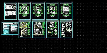 什邡某农村住宅建筑施工图免费下载 别墅图纸