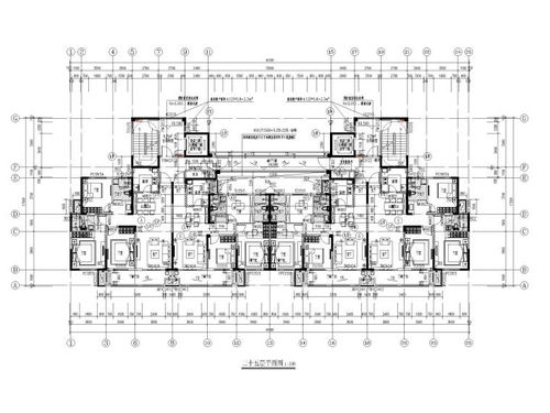高层住宅建筑施工图CAD2021