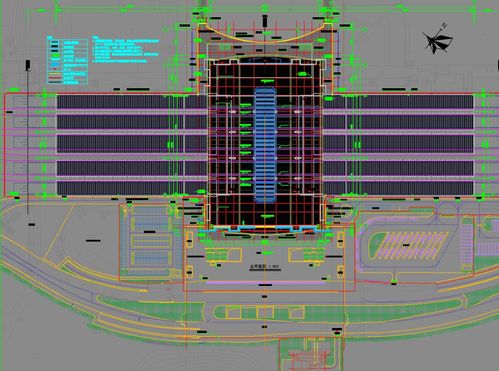 多层混凝土结构火车站站房建筑施工图纸免费下载 工业 农业建筑